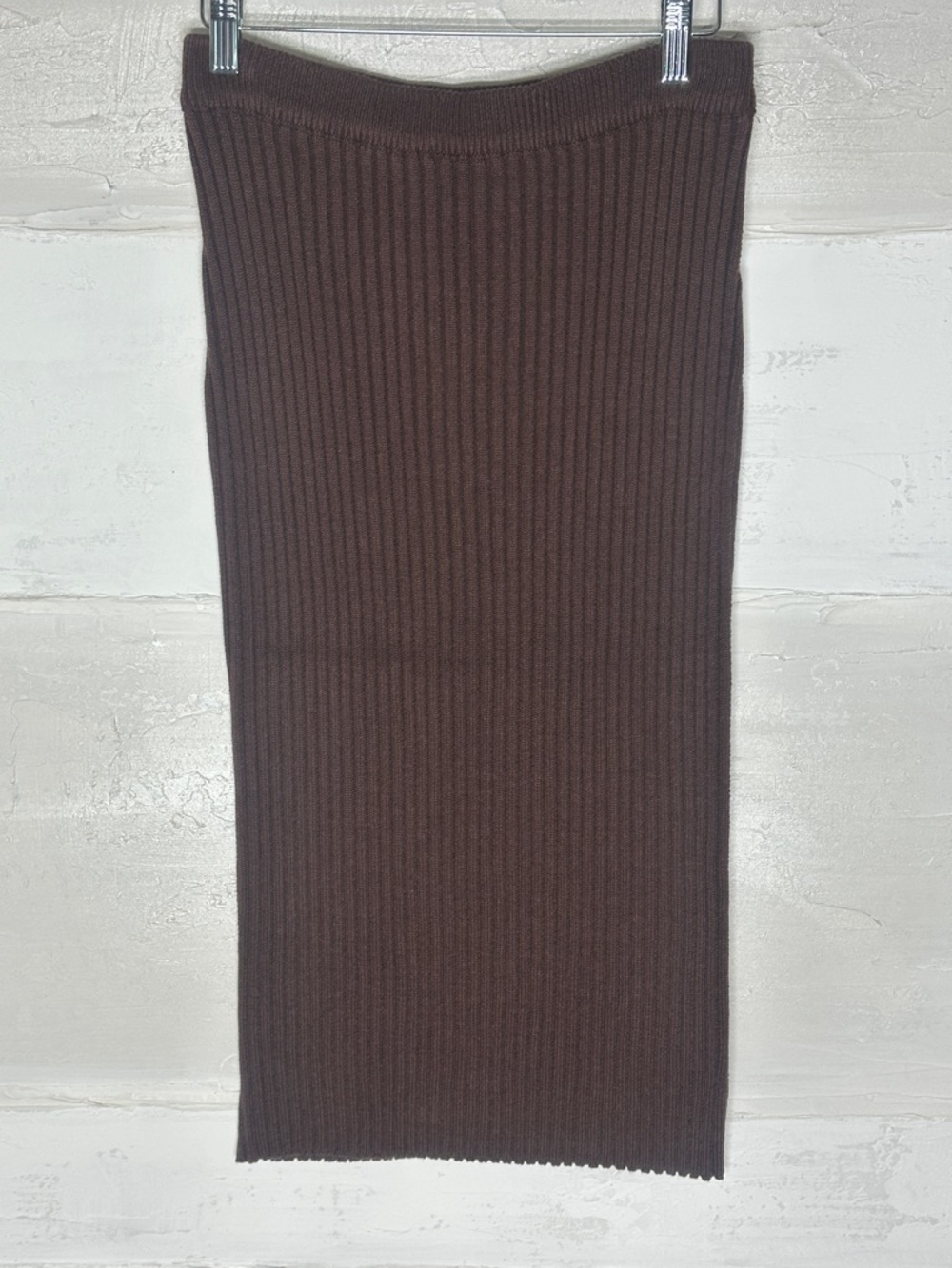 New w tags. Ribbed skirt Skies are Blue. Espresso chocolate